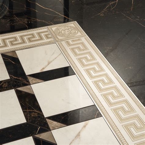 versace nero cassonato mattonella|versace ceramic floor tiles.